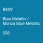 Preview: BMW, Blau Metallic / Monza Blue Metallic, 038.